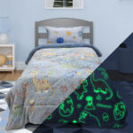 LINO ΚΟΥΒΕΡΤΟΠΑΠΛΩMA ΦΩΣΦΟΡΙΖΕ VOLCANO GREY-CIEL 160X220