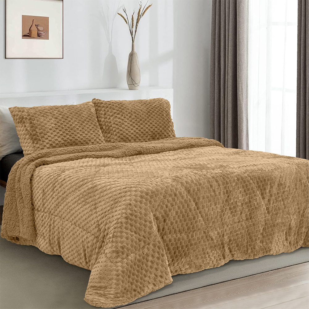 1200001685 LINO ΚΟΥΒΕΡΤΟΠΑΠΛΩΜΑ VALAR BEIGE 230X250 - Image 1