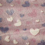 LINO ΚΟΥΒΕΡΤΑ FLEECE SHERPA ΦΩΣΦΟΡΙΖΕ HERZ PINK 160X220 - Image 3