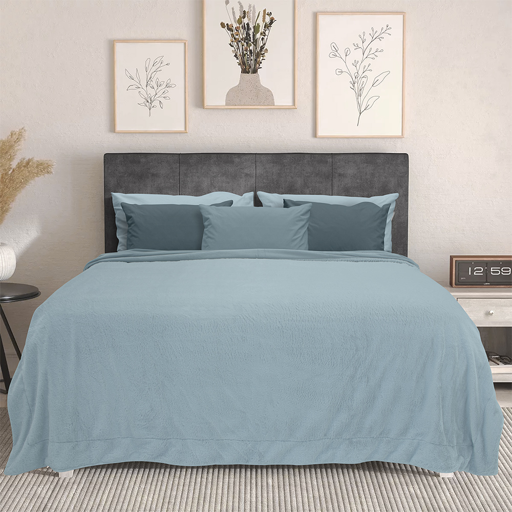 1300001869 LINO ΚΟΥΒΕΡΤΑ HARE PETROL 150X200 - Image 1