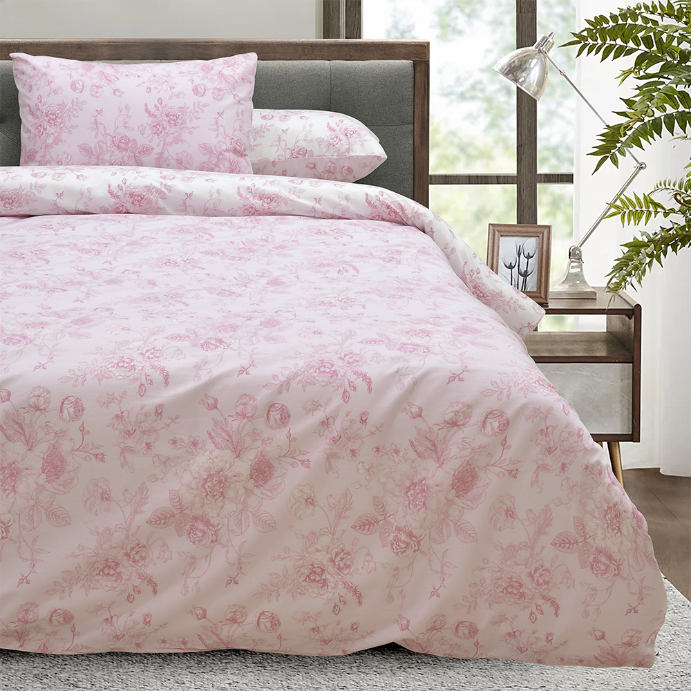 1900002597 LINO ΣΕΤ ΠΑΠΛΩΜΑΤΟΘΗΚΗ VILLE PINK 220Χ240 - Image 1