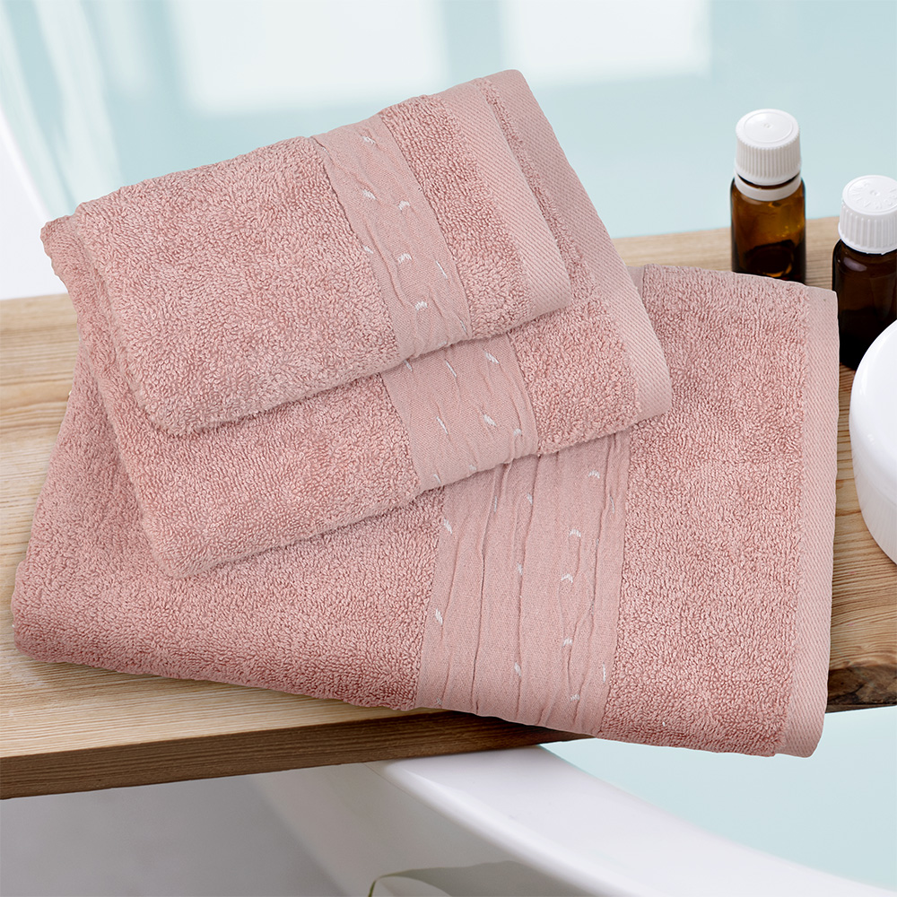 2000029345 LINO ΠΕΤΣΕΤΑ DESIN OLD ROSE 70X140 - Image 1