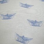 LINO ΜΑΞΙΛΑΡΟΘΗΚΗ PAPER BOAT 601 BLUE 45X45 - Image 2