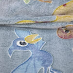 LINO ΚΟΥΒΕΡΤΑ FLEECE ΦΩΣΦΟΡΙΖΕ VOLCANO GREY-CIEL 110X150 - Image 4