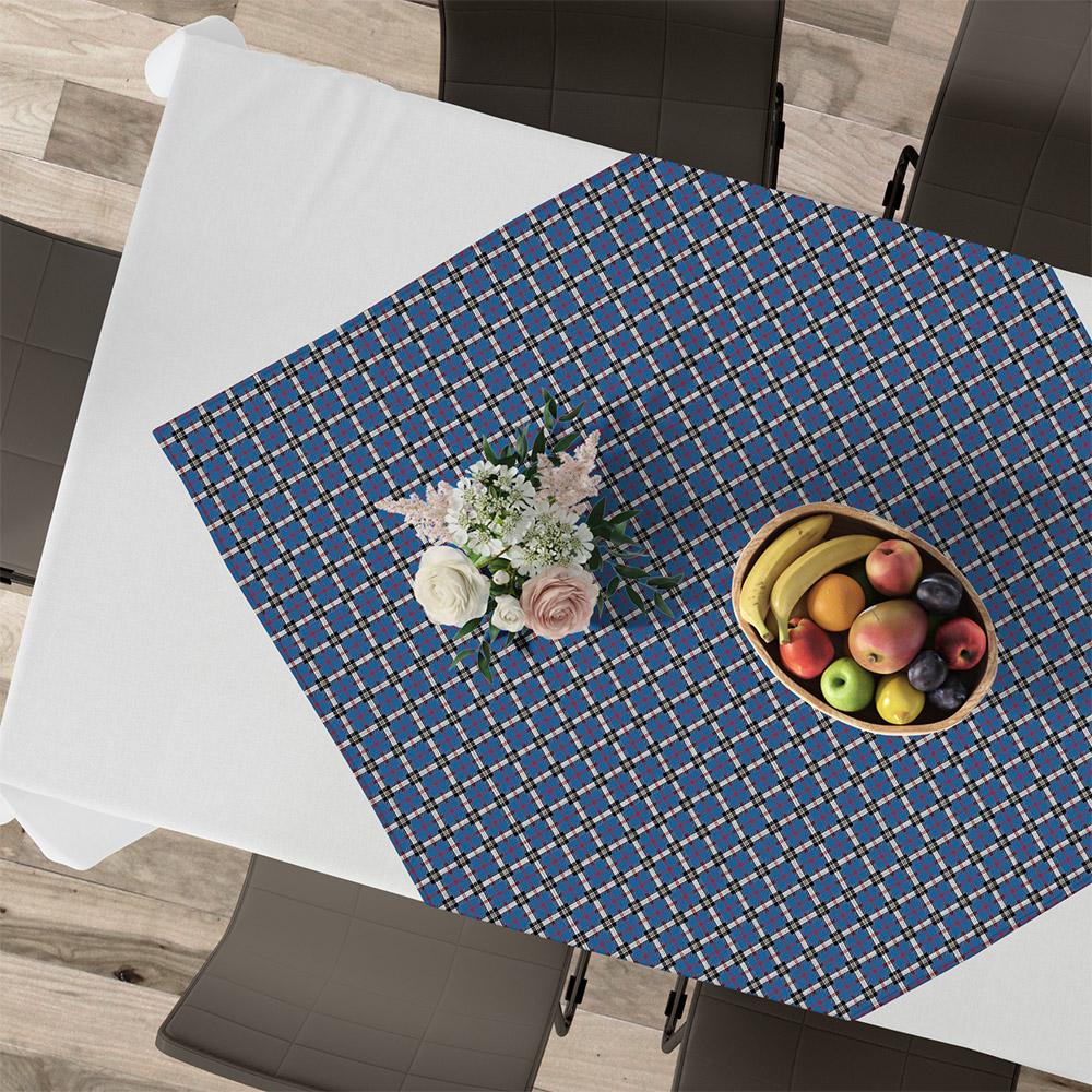 6100000332 LINO ΚΑΡΕ TARTAN 602 BLUE 90Χ90 - Image 1