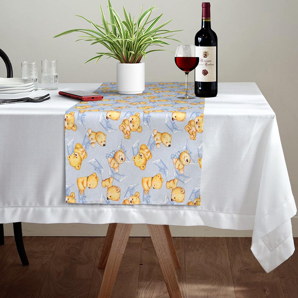 6300000463 LINO ΤΡΑΒΕΡΣΑ SAILOR BEAR 601 BLUE 45X145 - Image 1