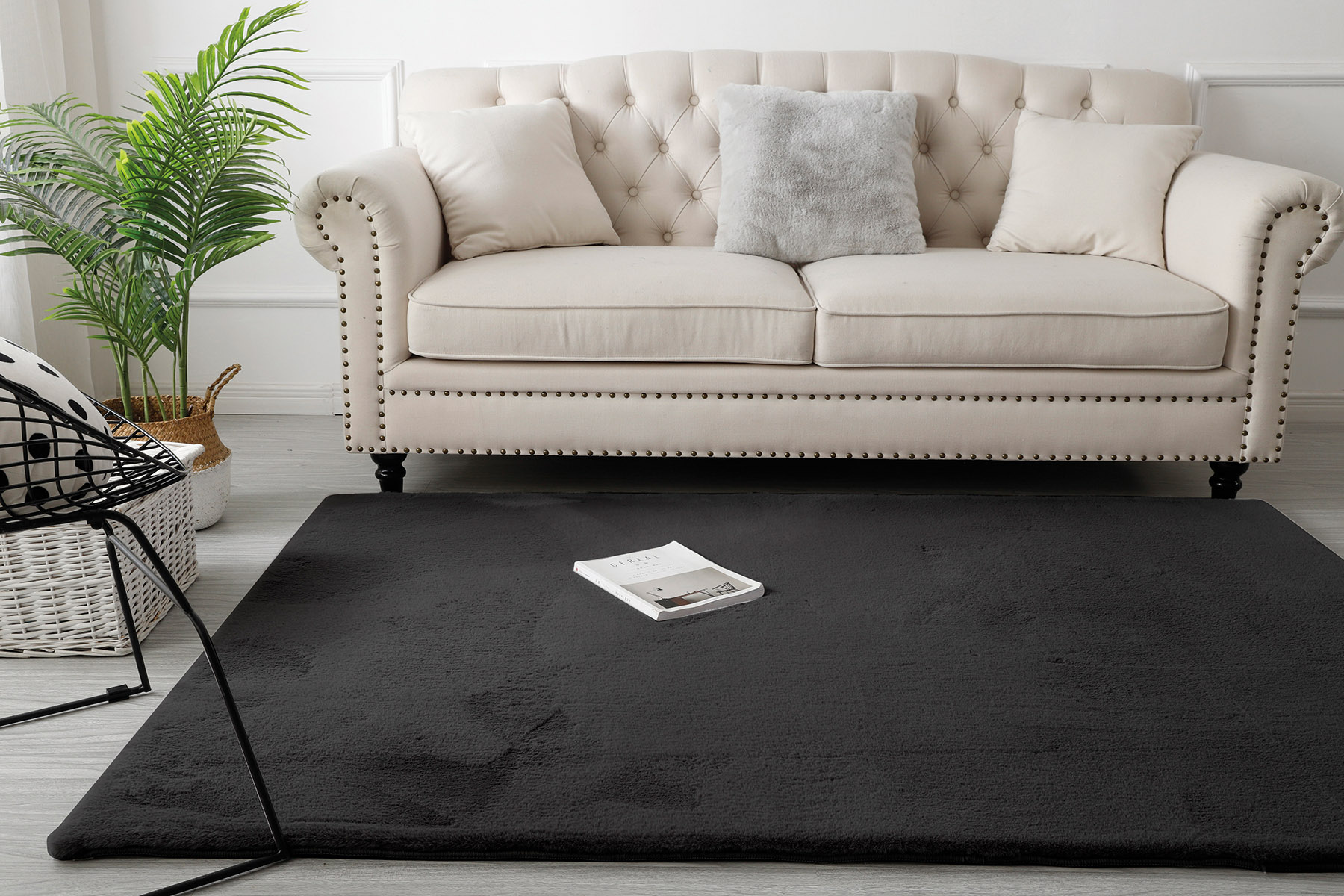 7500000405 LINO ΔΙΑΔΡΟΜΟΣ DOUX BLACK 67X210 - Image 1