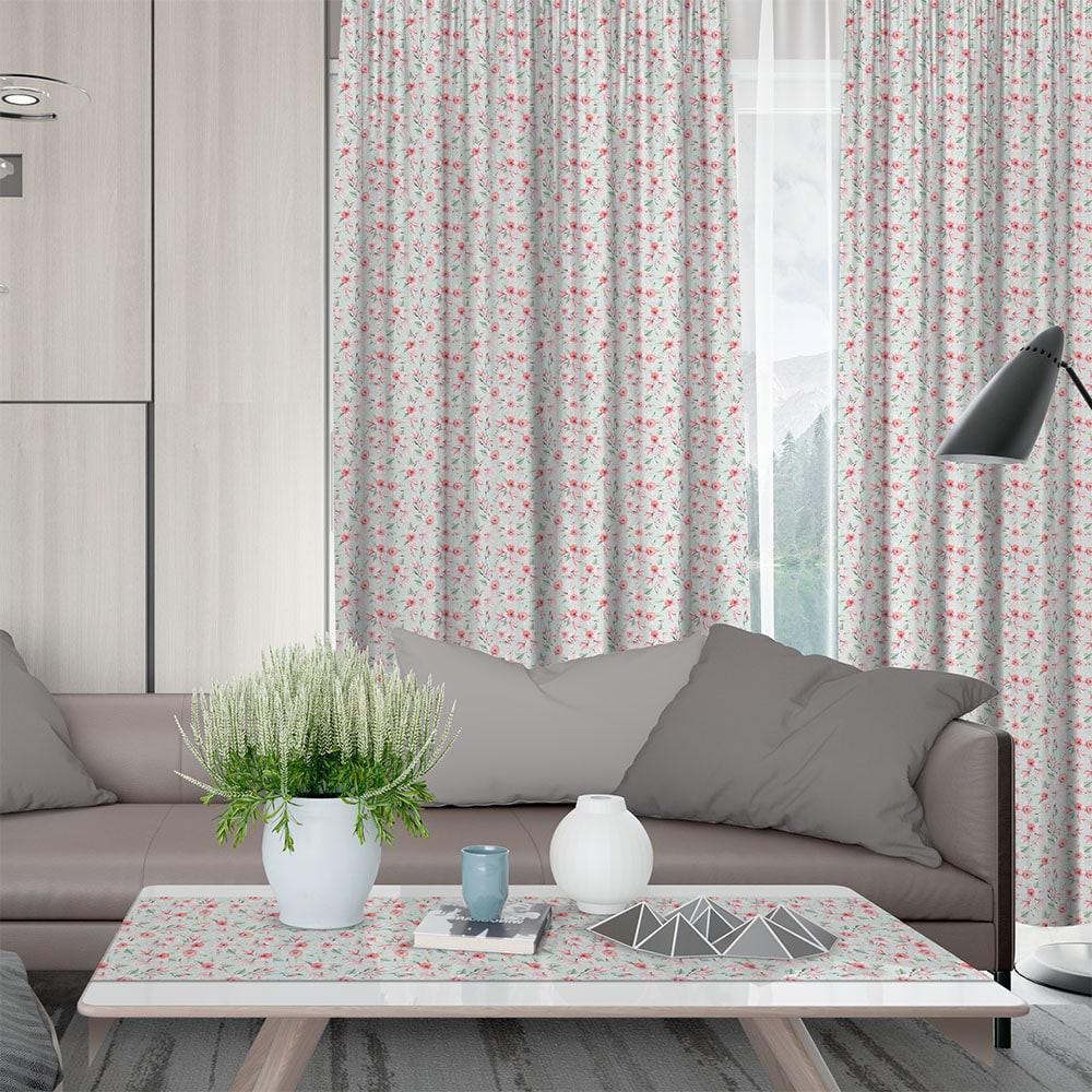 8000000670-1 LINO ΚΟΥΡΤΙΝΑ CESIRA 601 ΜΕ ΤΡΕΣΑ MINT 135X270 - Image 1