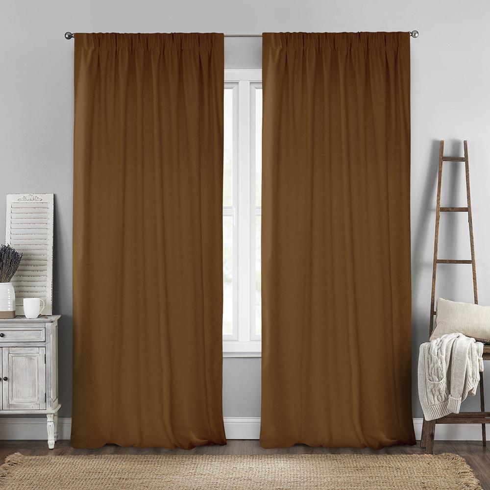 8000000889 LINO ΚΟΥΡΤΙΝΑ RENAS ΜΕ ΤΡΕΣΑ 216 TABAC 140X280 - Image 1