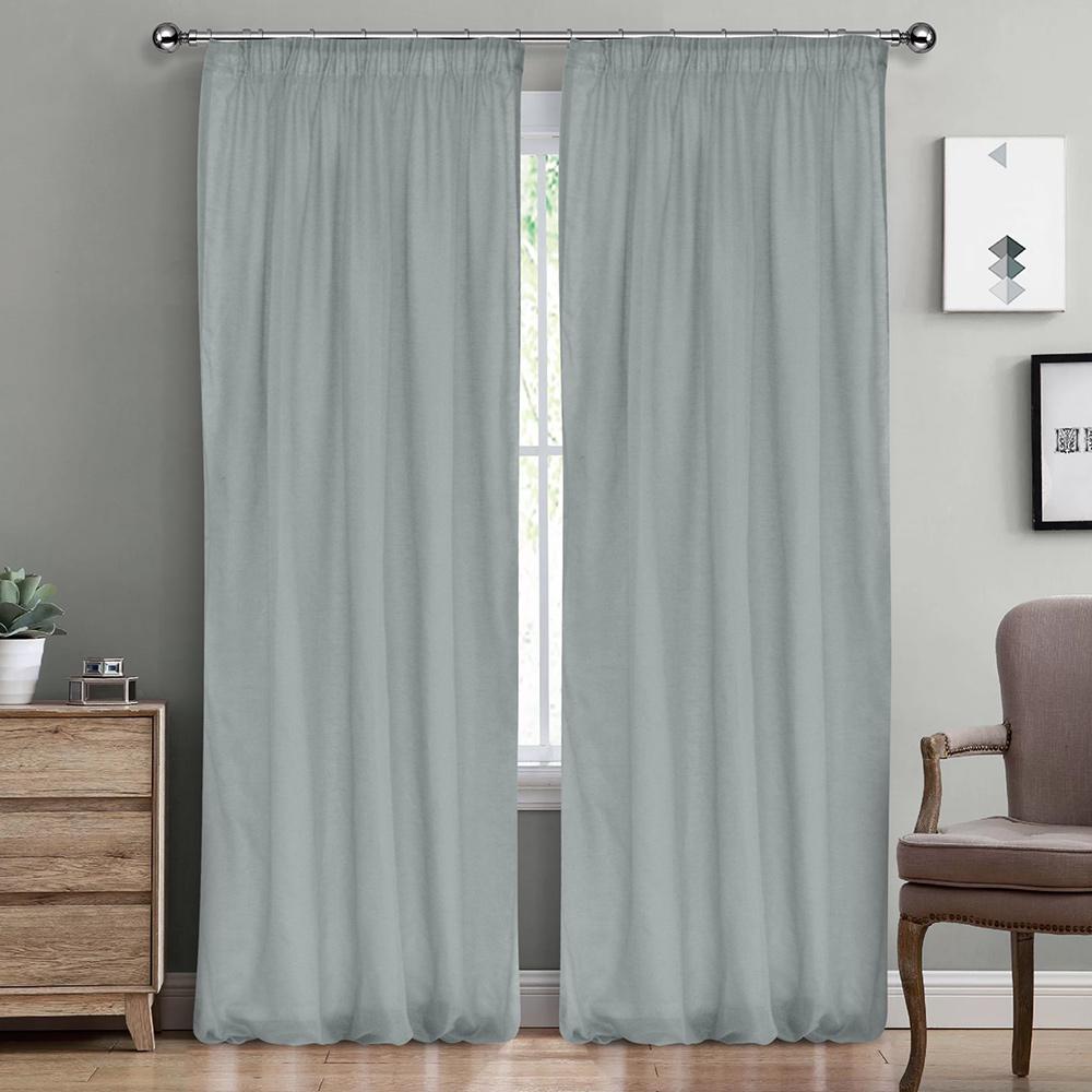 8000000984 LINO ΚΟΥΡΤΙΝΑ LINE ΜΕ ΤΡΕΣΑ 802 GREY-BLUE 145X295 - Image 1