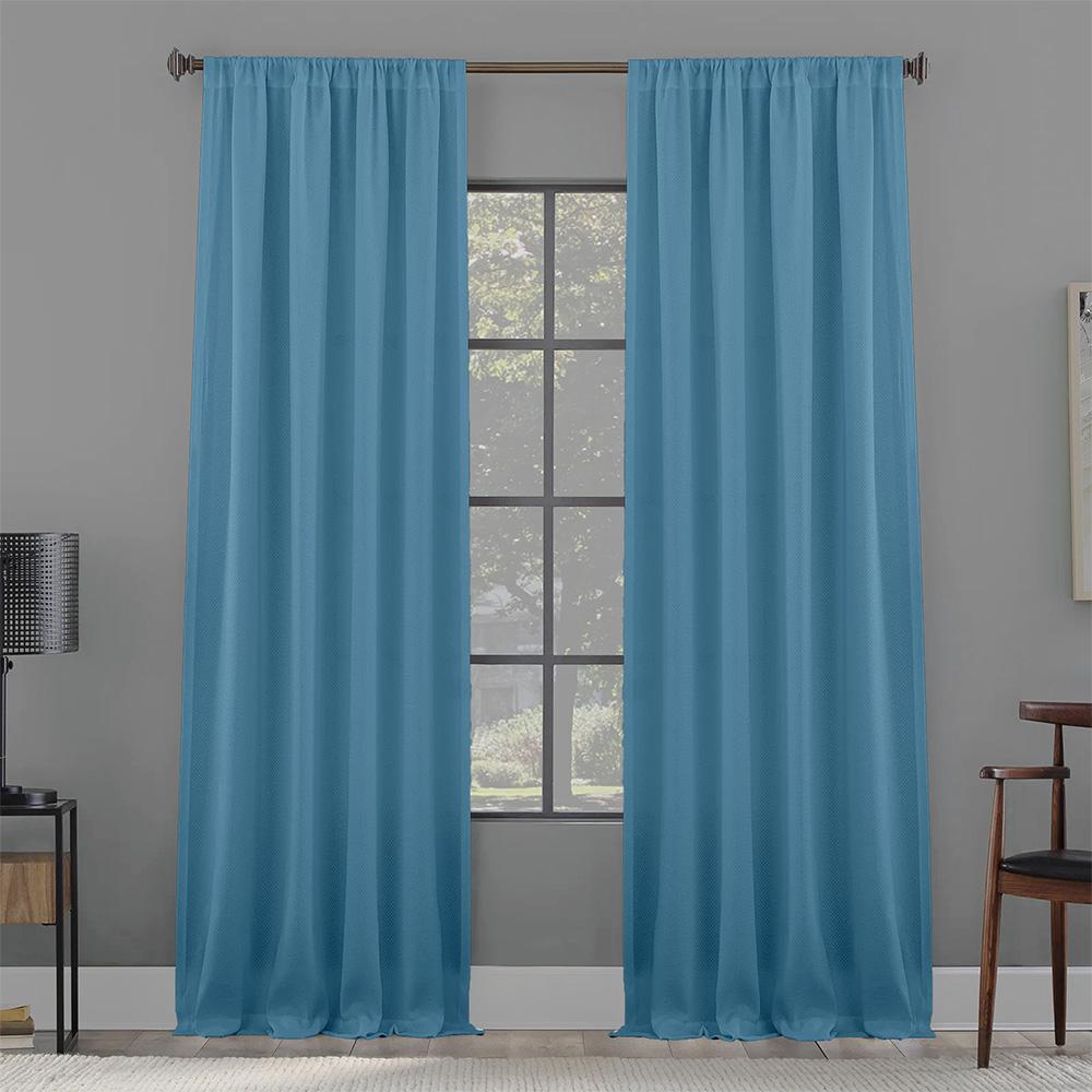 8000001320 LINO ΚΟΥΡΤΙΝΑ DELTA ΜΕ ΤΡΕΣΑ PETROL 140X235 - Image 1