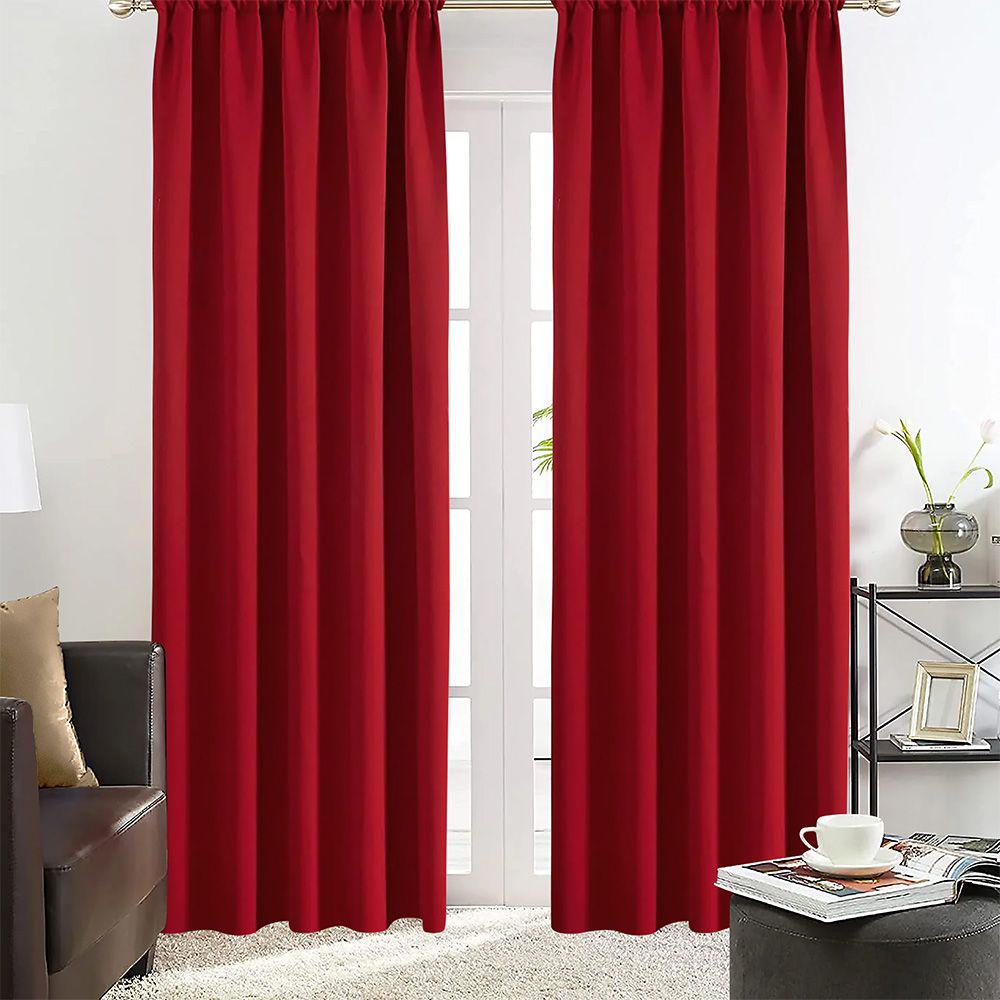 8000001539-2 LINO ΚΟΥΡΤΙΝΑ EMB BASKO ΜΕ ΤΡΕΣΑ BORDEAUX 150X240 - Image 1