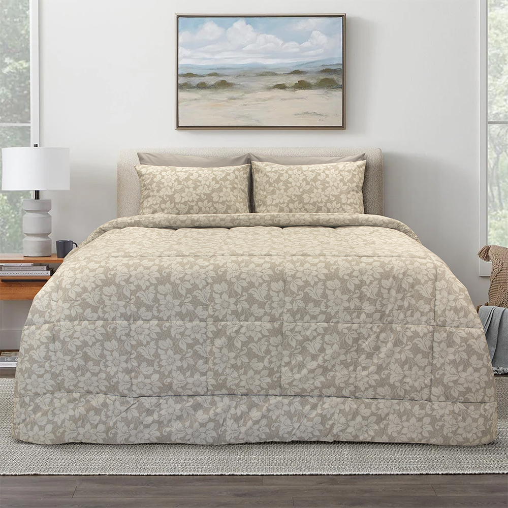 1100001647 LINO ΚΟΥΒΕΡΛΙ GARDENIA ECRU 160Χ240 - Image 1