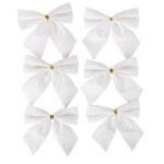 Beauty Home ΦΙΟΓΚΑΚΙΑ ΛΕΥΚΑ ΜΕ ΓΚΛΙΤΕΡ 7,50 x 7,50 cm 6 ΤΜΧ