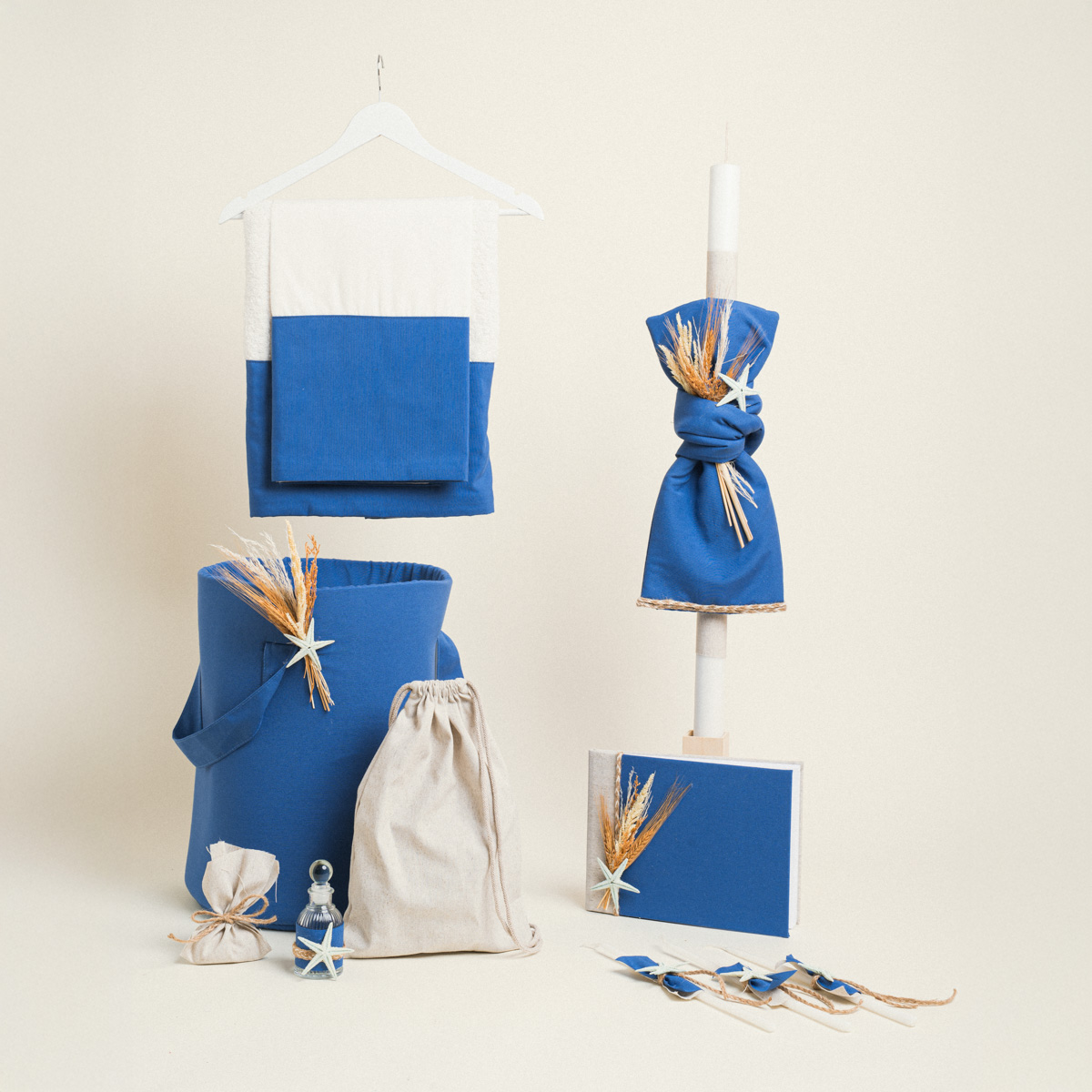 0718157b-e488-479e-af34-cb6c84bb0be9 Beauty Home ΣΕΤ ΒΑΠΤΙΣΗΣ ΜΟΝΟΧΡΩΜΟ PREMIUM ΜΠΛΕ ΡΟΥΑ - Image 1