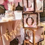 Beauty Home ΑΥΤΟΚΟΛΛΗΤΑ ΡΟΖ ΧΡΥΣΟ LOVE 15 CM - Image 2