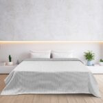 Beauty Home Κουβέρτα μονή διπλής όψεως Cross matelasse Art 11173 170x270 Γκρι - Image 2