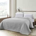 Beauty Home Κουβέρτα ζακάρ μονή Point Art 11175 170x270 Γκρι - Image 2