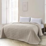 Beauty Home Κουβέρτα ζακάρ King Size Point Art 11175 260x270 Άμμου - Image 2