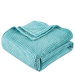 Beauty Home Κουβέρτα μονόχρωμη υπέρδιπλη Fleece Art 11554 220x240 Τυρκουαζ - Image 2