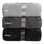 Beauty Home Κουβέρτα μονόχρωμη υπέρδιπλη Jacquard fleece 350gsmArt 11600 σε 10 αποχρώσεις 220x240 - Image 2