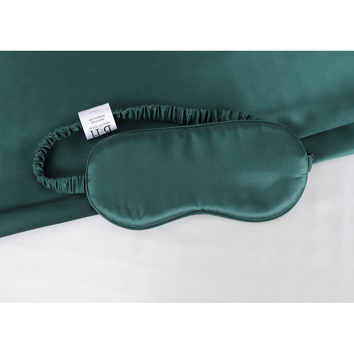 12166_Emerald Beauty Home Μεταξωτή μάσκα ύπνου σε κουτί δώρου Art 12166 One size Σμαραγδί - Image 1