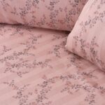 Beauty Home Σετ σεντόνια υπέρδιπλα Art 12214 Flora 100% Βαμβακοσατέν 300tc 240x270 Σομόν - Image 2