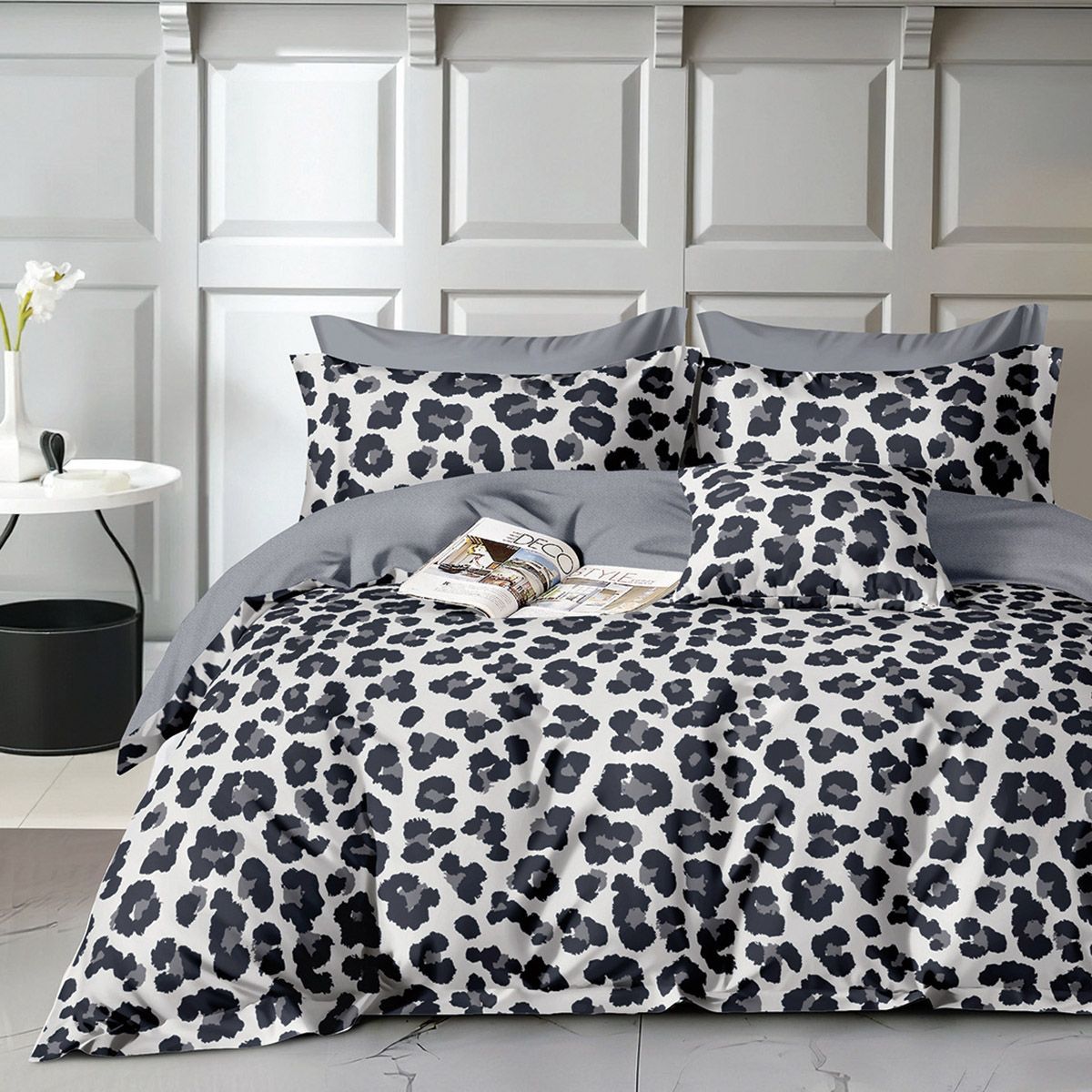 12272 Beauty Home Σετ κουβερλί υπέρδιπλο Art 12272 Alice 220x240 Γκρι - Image 1