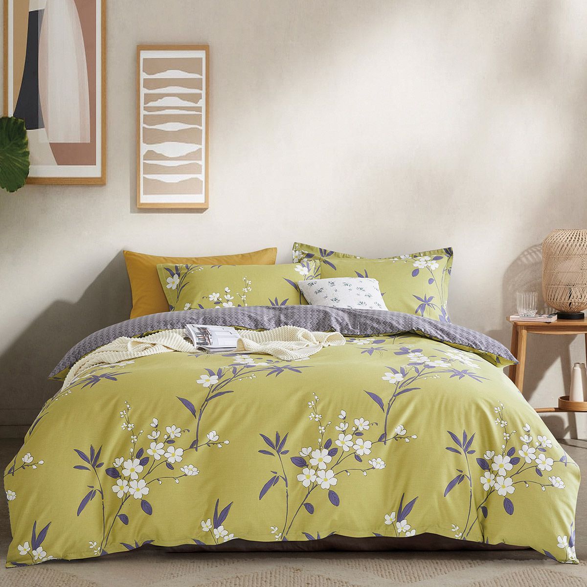 12274 Beauty Home Σετ σεντόνια υπέρδιπλα Art 12274 Alexa 230x260 Λαδί - Image 1