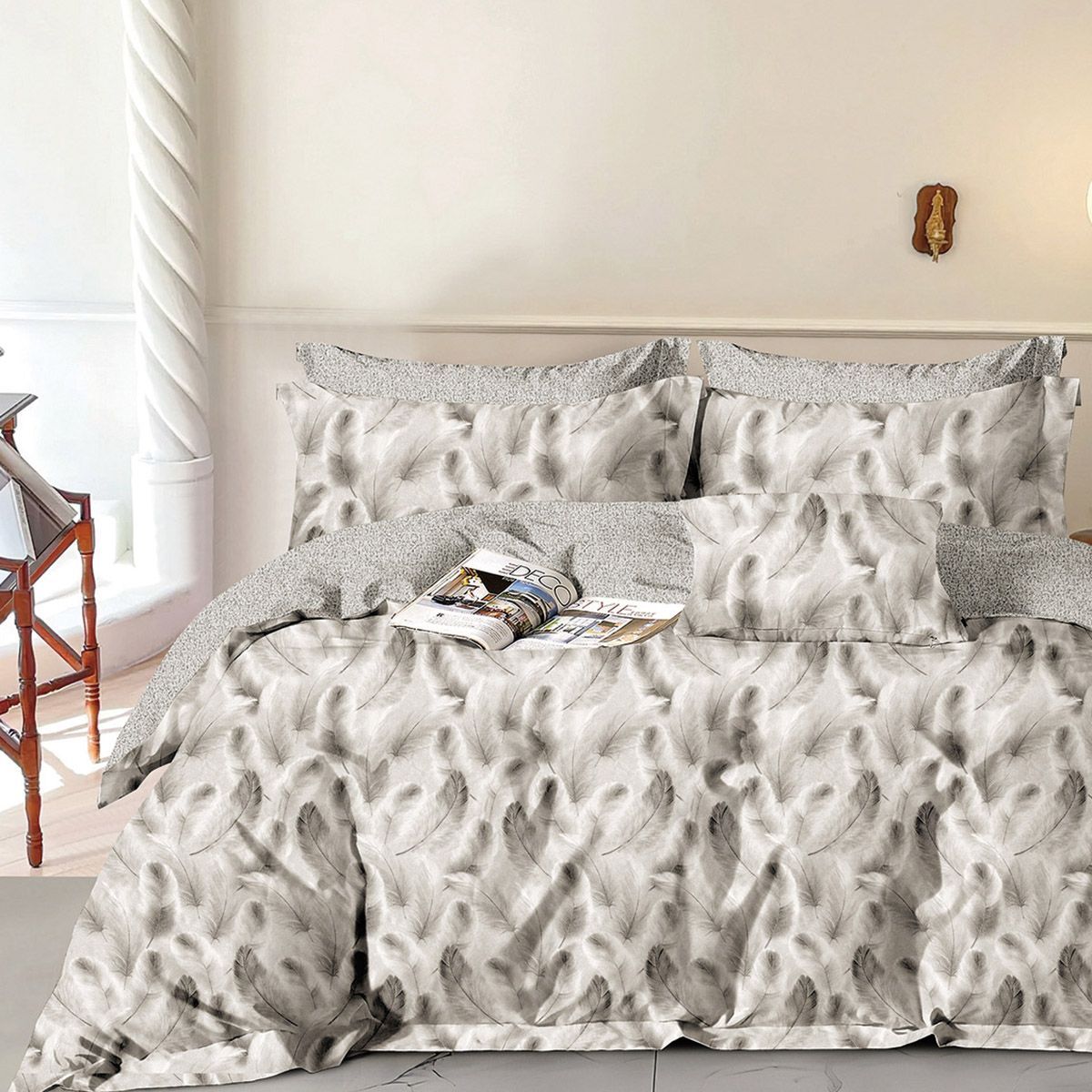 12280 Beauty Home Σετ σεντόνια υπέρδιπλα Art 12280 Aphrodite 230x260 Μπεζ - Image 1