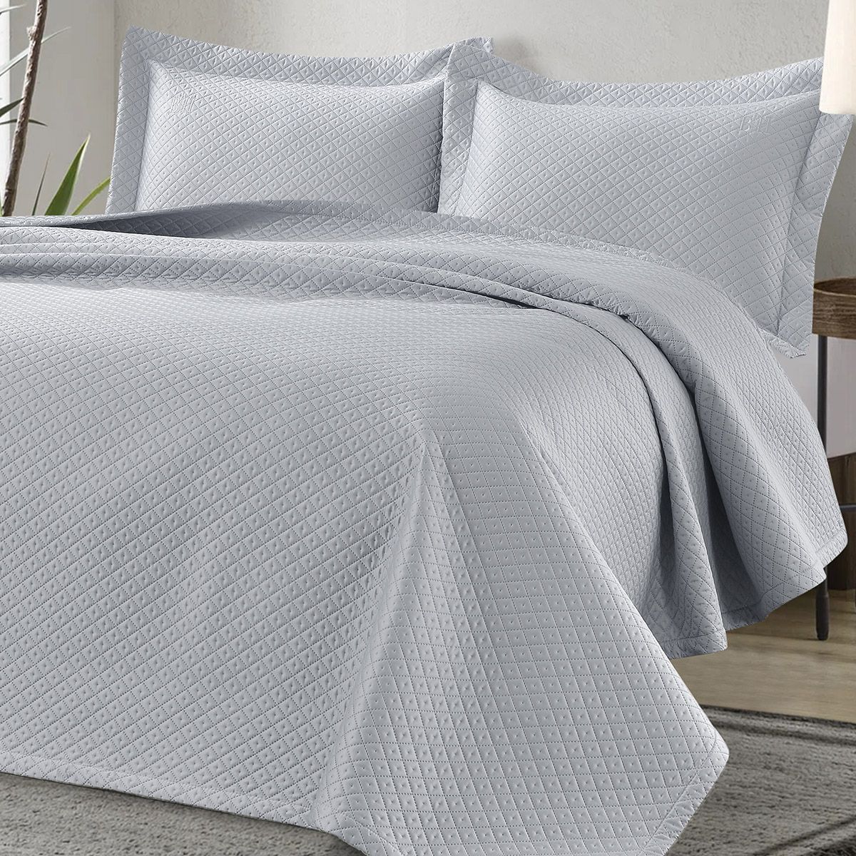 12311 Beauty Home Σετ κουβερλί υπέρδιπλο Metis Art 12311 230x250 Γκρι - Image 1