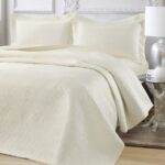 Beauty Home Σετ κουβερλί υπέρδιπλο Pixie Art 12314 230x250 Εκρού