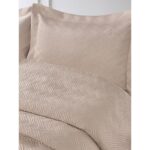 Beauty Home Σετ κουβερλί υπέρδιπλο Melusine Art 12317 230x250 Άμμου - Image 2