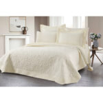 Beauty Home Σετ κουβερλί υπέρδιπλο Rose Art 12500 230x250 Εκρού - Image 2