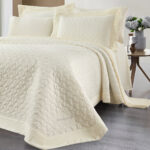 Beauty Home Σετ κουβερλί υπέρδιπλο Thalia Art 12504 230x250 Εκρού