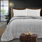 Beauty Home Κουβερτοπάπλωμα υπέρδιπλο Art 12522 220x240 Γκρι