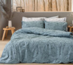 Beauty Home Σετ σεντόνια φανελένια υπέρδιπλα Nebbiolo Art 12636 240x260 Πετρόλ