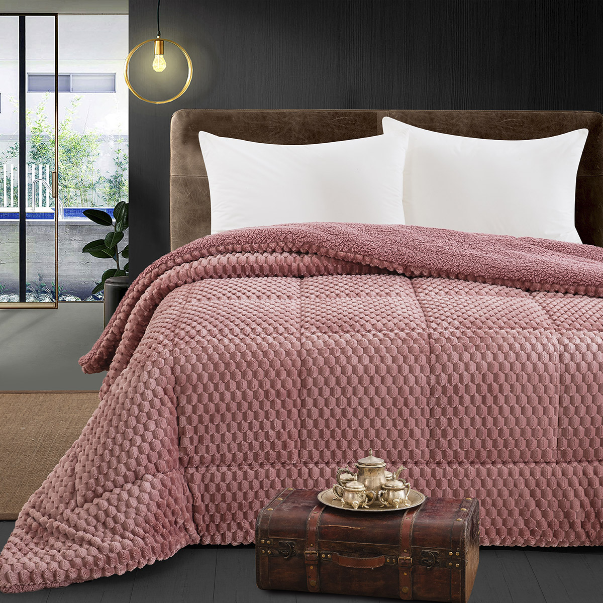 12653 Beauty Home Κουβερτοπάπλωμα ημίδιπλο Art 12653 180x240 Σάπιο μήλο - Image 1