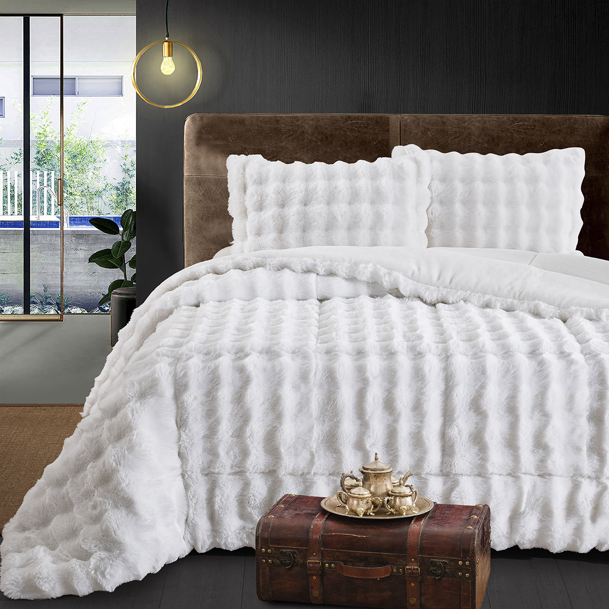 12661 Beauty Home Κουβερτοπάπλωμα ημίδιπλο Art 12661 180x240 Λευκό - Image 1