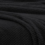 LINO Κουβέρτα Υπέρδιπλη (220x240) Fleece Napnest Μαύρο - Image 3
