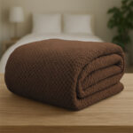 LINO Κουβέρτα Υπέρδιπλη(220x240) Fleece Napnest Καφέ - Image 6