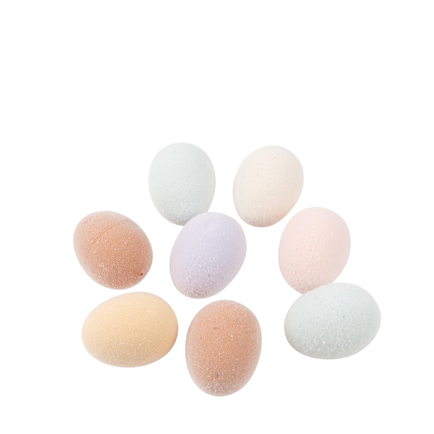 17e584fa-7367-474b-a650-b4f724e06b80 Beauty Home 8 Αυγά σε Διάφορα Χρώματα Ø3,5×4,5 CM - Image 1