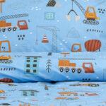 LINO Σετ Παιδική Παπλωματοθήκη (160x240) Playground Town Πετρόλ - Image 3