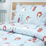 LINO Σετ Παιδική Παπλωματοθήκη (160x240) Cloud Kingdom Μέντα - Image 2