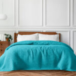 Beauty Home Πικέ μονή waffle Art 1990 Petrol 170x240 Πετρόλ