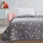 Beauty Home Κουβέρτα υπέρδιπλη φωσφορίζουσα Flash Art 1992 220x240 Γκρι - Image 2