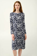 Micromodal Φλοράλ Νυχτικό με Μακριά Μανίκια