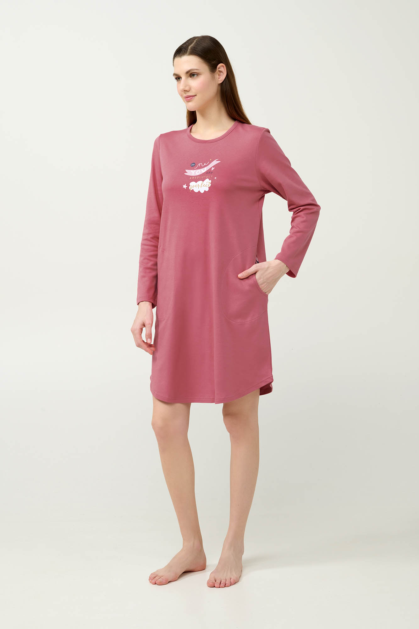 1_0063312935 Βαμβακερό Νυχτικό με Τσέπες - Image 1