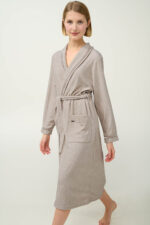 Γυναικεία Σταυρωτή Frottee Ρόμπα - Image 2