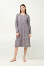 Πουά Φούτερ Νυχτικό με Πατιλέτα